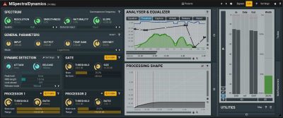 Melda Production MSpectralDynamicsLE software plug-in audio pro mix virtual audiofader dynamic