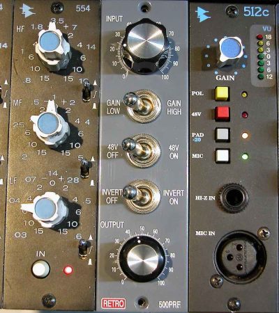 Retro 500PRE outboard rack api serie500 preamp rec recording funky junk audiofader test luca pilla