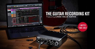 Steinberg Guitar Recording Kit interfaccia audio rec home studio cubase ur22c line6 helix audiofader