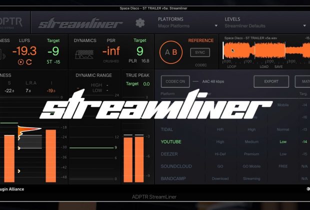 ADPTR Streamliner plugin alliance plug-in audio software daw mastering loudness audiofader pro