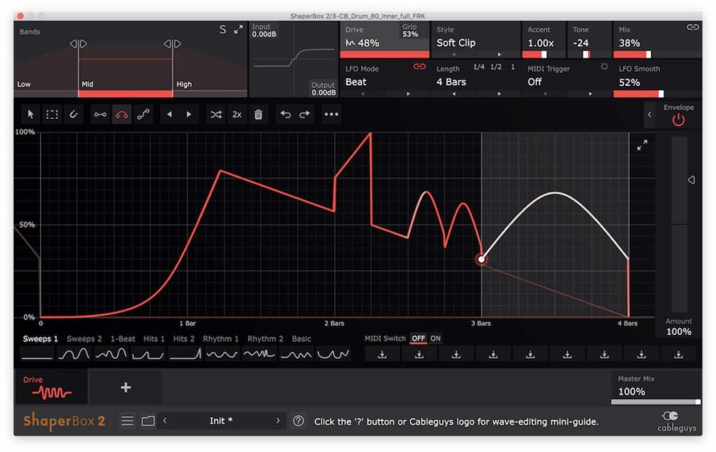 Cableguys DriveShaper plug-in audio edit test recensione vincenzo bellanova audiofader