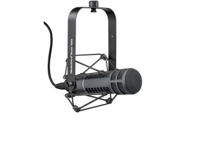 Electro-Voice RE20 mic microfono broadcast voce radio tv rec recording black leading tech audiofader