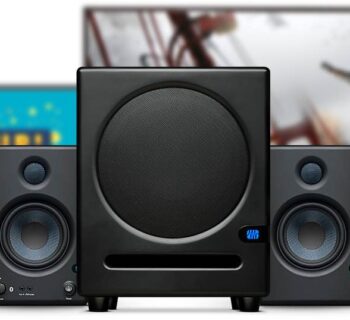 Presonus Eris Sub8 subwoofer rec home studio project mix monitor audio midi music audiofader