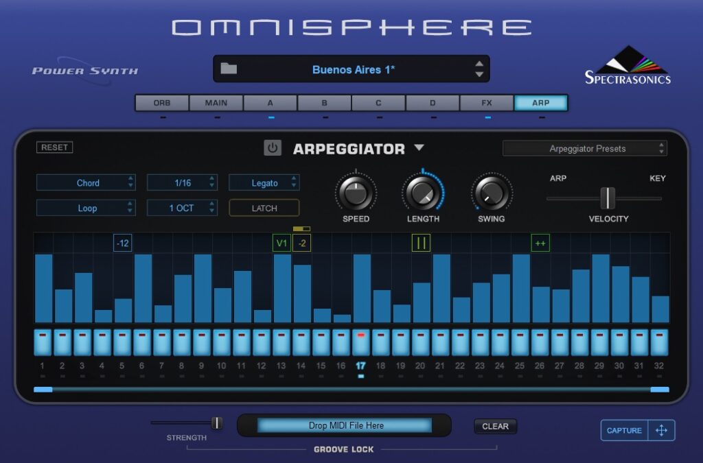 Spectrasonics Omnisphere key test virtual instrument vincenzo bellanova audiofader arpeggiator