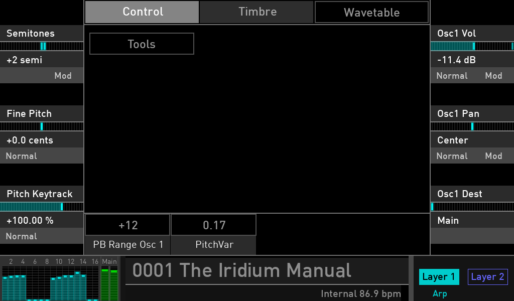 Waldorf Iridium synth luca pilla audiofader