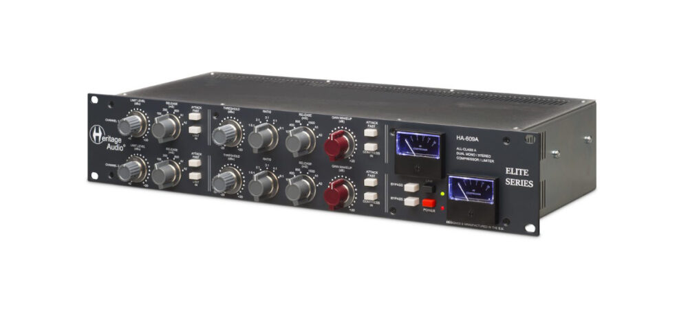 Heritage Audio HA-609A review test recensione hardware outboard recording mixing limiter compressor midi music audiofader andrea scansani