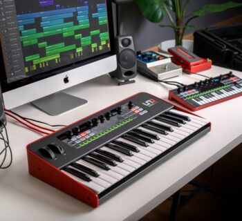 Ik Multimedia UNO Synth Pro Desktop sintetizzatore hardware digital audiofader mogar