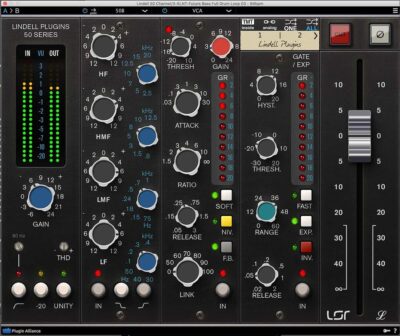 Plugin Alliance Lindell 50 software plug-in audio mix audiofader