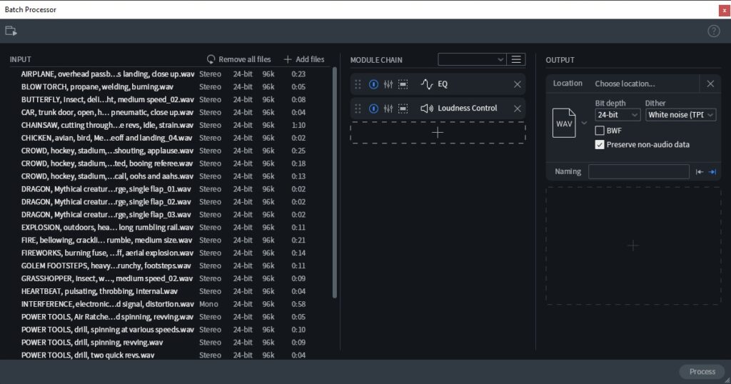 batch processor izotope rx8 post produzione audio restore repair pro studio vincenzo bellanova review recensione test midiware audiofader