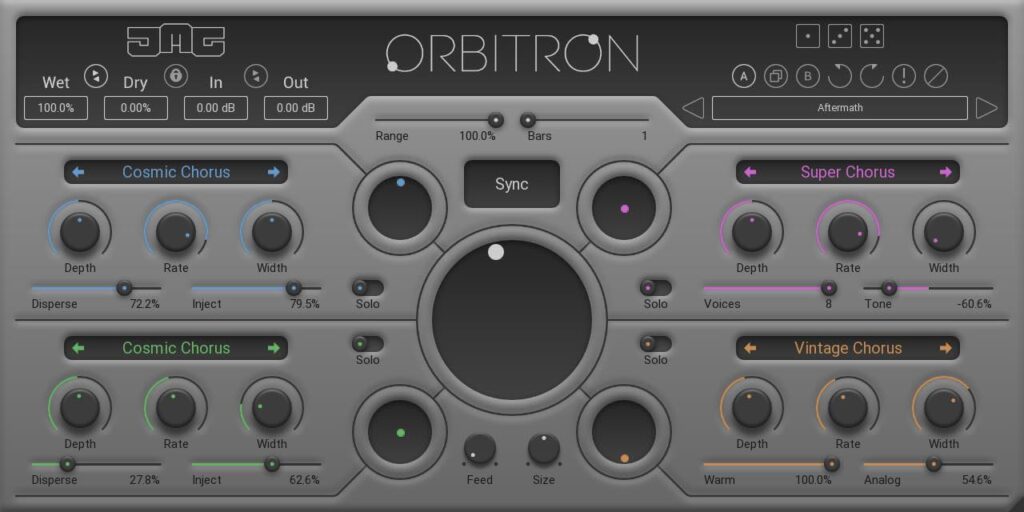 United Plugins JMC Orbitron software plug-in audio virtual mixing audiofader