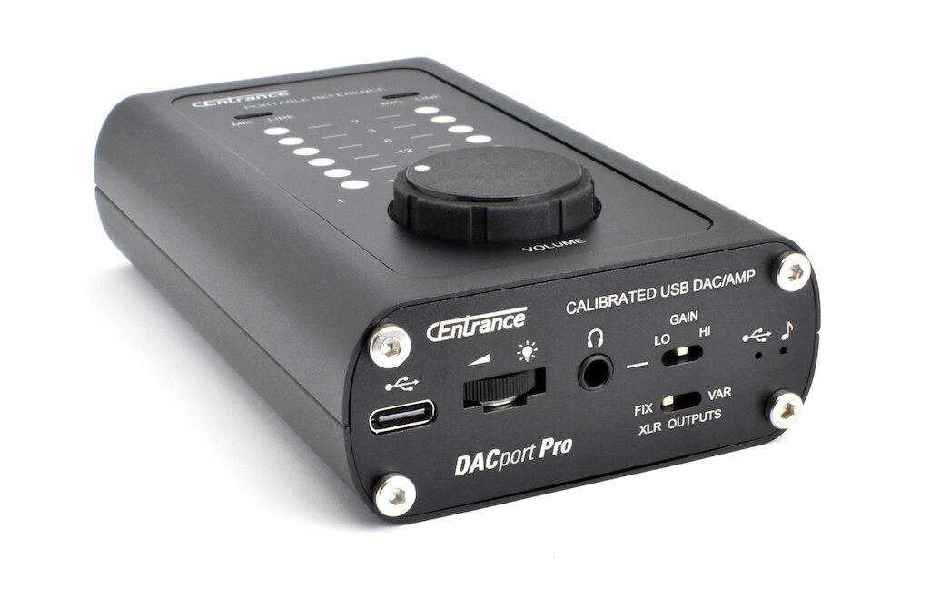 CEntrance DACport-Pro DAC audio pro studio audiofader