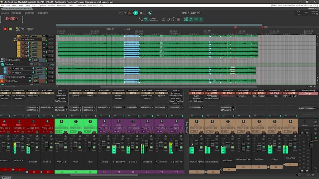 Flux Reavolution reaper software daw audio pro plug-in immersive audiofader