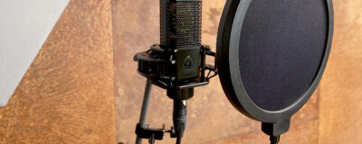 Lewitt pop filter microfono inchiesta video studio recording audiofader