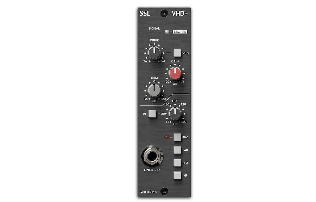 SSL VHD+ pre di box hardware rack api 500 lunchbox midiware audiofader