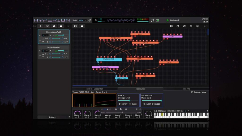 Tracktion Hyperion virtual instrument daw software music producer audiofader