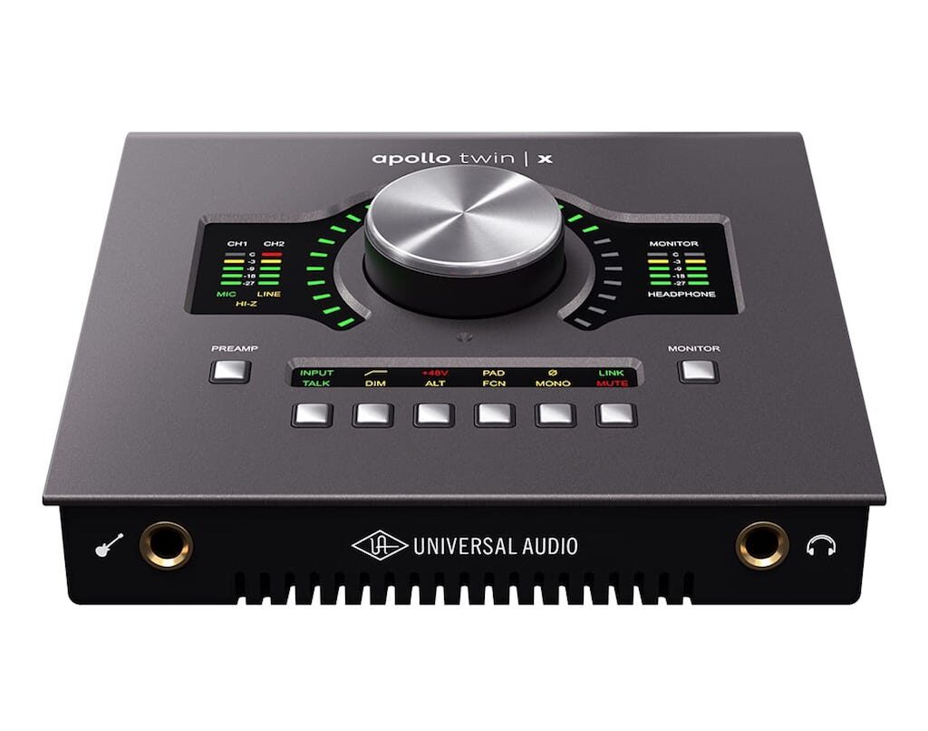 Universal Audio Apollo Twin X interfaccia recording home studio uad plug-in hardware midiware audiofader