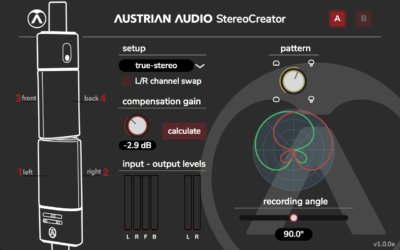 Austrian Audio oc818 StereoCreator plug-in audio software daw free gratis freeware audiofader