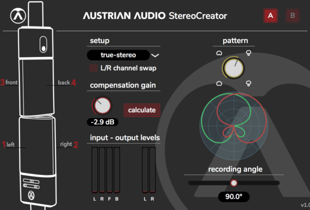 Austrian Audio oc818 StereoCreator plug-in audio software daw free gratis freeware audiofader