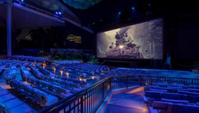 QSC jungle cruise premiere disney movie impianto pa pro audio exhibo audiofader