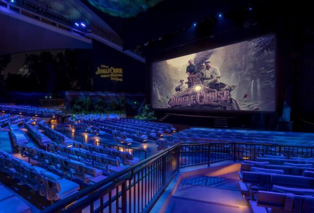 QSC jungle cruise premiere disney movie impianto pa pro audio exhibo audiofader