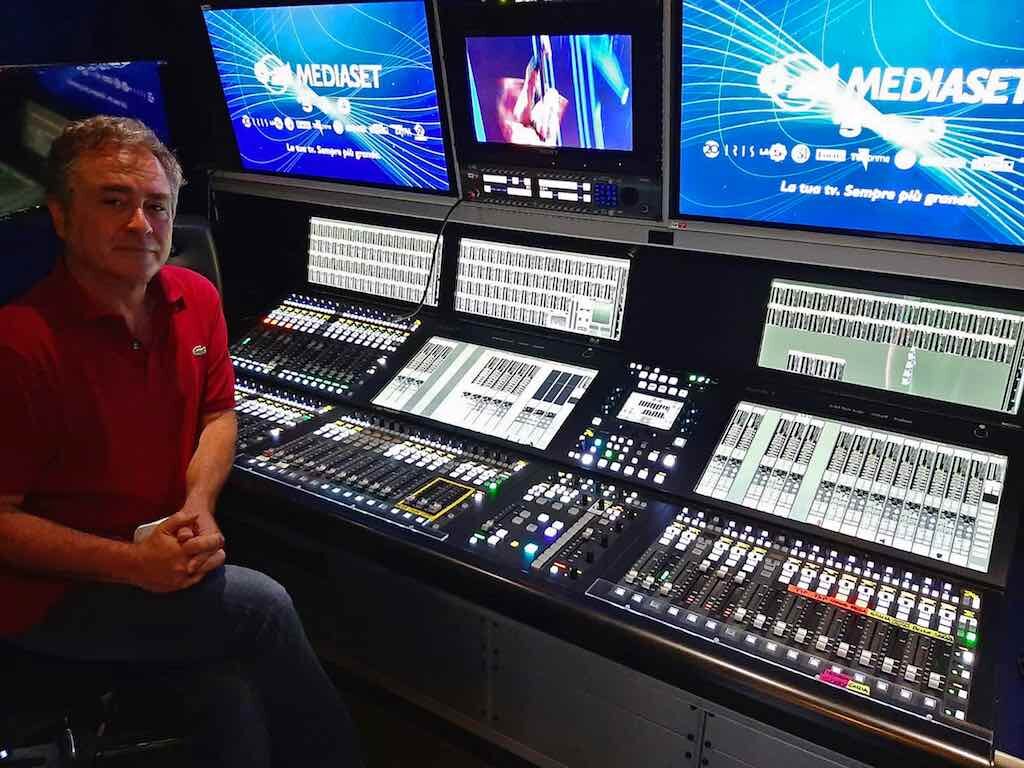 SSL Mediaset broadcast superficie di controllo hardware digital tv audiofader