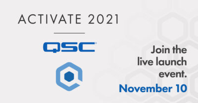 QSC Activate 2021 evento online audio pro audiofader exhibo