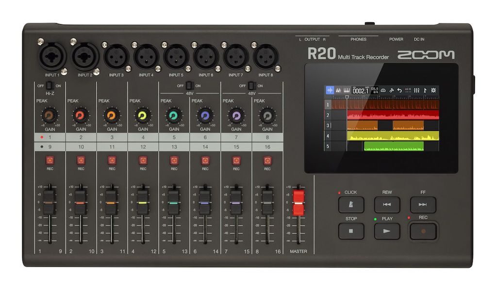 ZOOM R20 record registratore digitale mixer recording home studio usb daw hardware software mogar audiofader