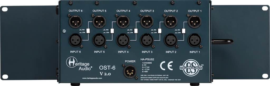 Heritage Audio OST-6 v2 rack lunch box recording mixing api 500 module studio midi music audiofader