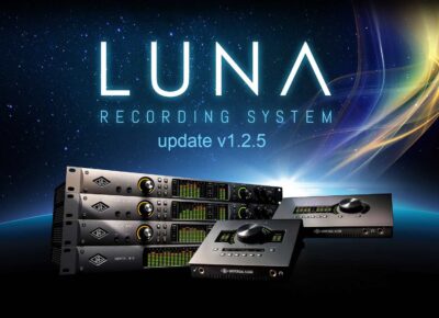 Universal Audio Luna update v1.2.5 aggiornamento software daw recording mixing producer midiware audiofader