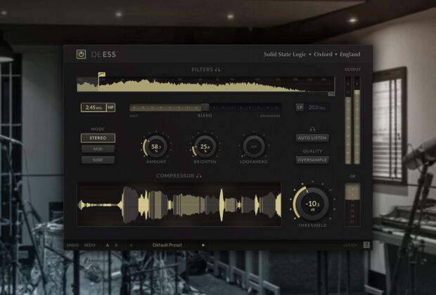 SSL DeEss software mixing daw deesser mixing audiofader solid state logic