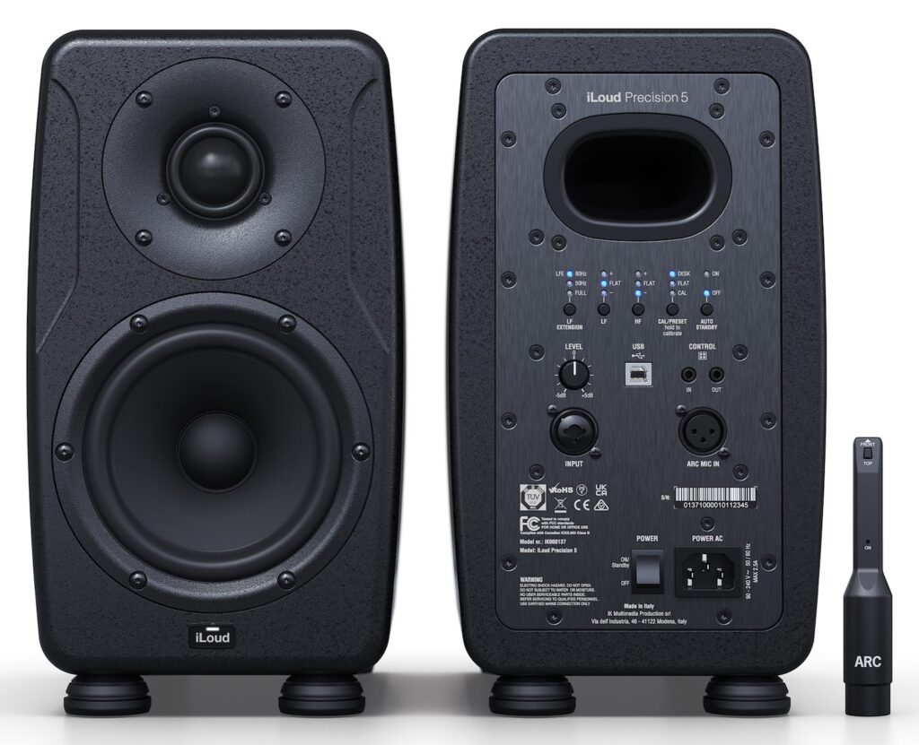 Ik Multimedia iLoud Precision studio monitor recording mixing hardware mogar audiofader pro audio made in Italy