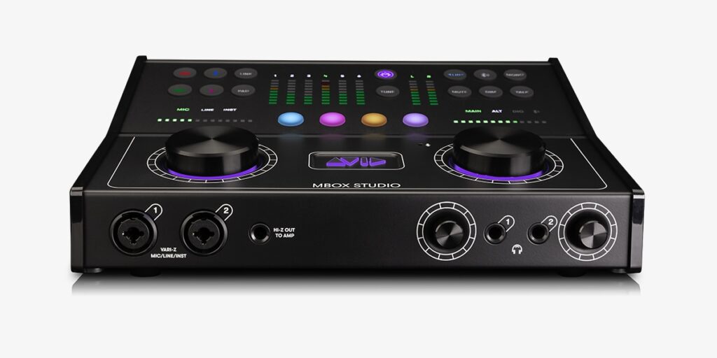 Avid MBox Studio interfaccia audio recording home studio mixing project audiofader