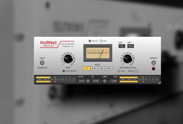 Hornet Plugins HA2A compressore limiter software plug-in audio audiofader mixing