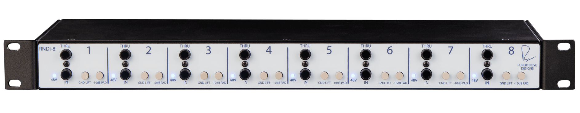 Rupert Neve Designs RNDI-8 D.I. Box 8 independent inputs pro studio hardware best guitar di box news Audiofader