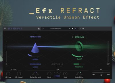 arturia efx refract versatile unison effetto plug-in freeware fino 4 gennaio 2024 news midiware audiofader.com