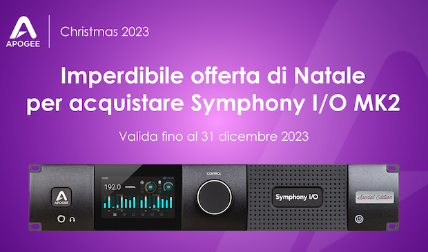 apogee symphony i/o mkii offerta 31 dicembre 2023 soundwave audiofader.com