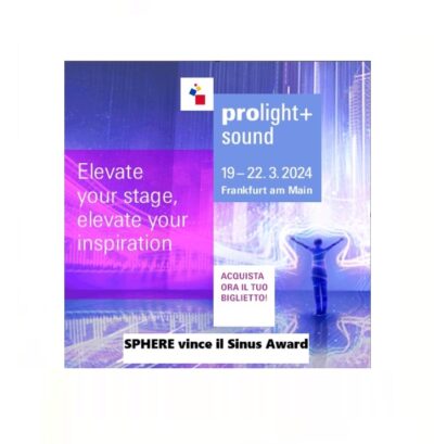 prolight + sound 2024 audio x1 matrix array evvc exosphere holoplot sinus sphere sphere immersive sound powered sphere sinus award systems integration award vplt news audiofader