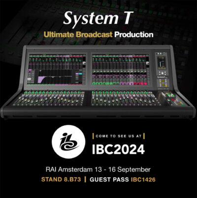 Ibc 2024 solid state logicfader tiles system t cloud tempest control app s400 console news audiofader