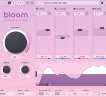 oeksound bloom plug-in audio multi processing eq multipressor dynamic eq news recensione review test prezzo price andrea scansani audiofader